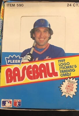 1989 Fleer Rack Box 24 Packs Ken Griffey Jr Rookie RC RARE!! - Image 1 of 4