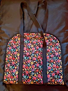 Needlework Project Floral Quilted Tote Size 13" x 12" - Picture 1 of 4