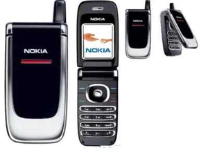 Tani Oryginalny Czarny Nokia 6060 Fold Flip Telefon komórkowy Classic 2G GSM 900 / 1800 - Zdjęcie 1 z 8