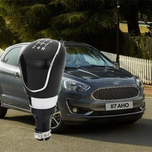 Premium Leather & Aluminum Shift Knob for Ford Ka/EcoSport/Fiesta (2013-2021) ✨ - Picture 1 of 7