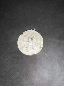 Medaglietta antica Santa Rita da Cascia e S. Antonio di Padova - vintage - Foto 1 di 4