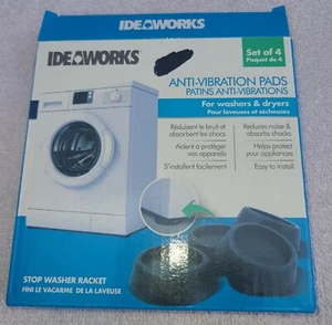 Ideaworks Washer & Dryer  Anti-Vibration Pads, JB6368 4 pack, Black New Open Box - Picture 1 of 13