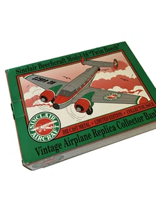 Sinclair Beechcraft Modell 18 Twin Buche Druckguss Flugzeug Coin Bank - Bild 1 von 13