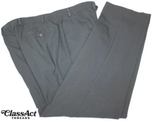 Lauren Ralph Lauren Dress Pant Mens Gray Total Comfort Wool Flat Fronts 36 X 30 - Picture 1 of 8