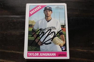 TARJETA AUTOGRAFIADA DE TAYLOR JUNGMAN MILWAUKEE BREWERS - Imagen 1 de 1