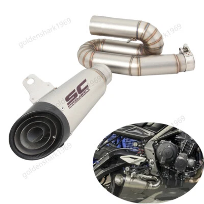 Silenciador de carbono real para tubo de escape Triumph Street Triple 765 R RS S 2017-2023 Foto 1 de 4