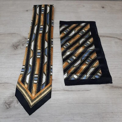 Corbata Ferentino Ferre 57" Multicolor Blanco Azul Naranja  Foto 1 de 4