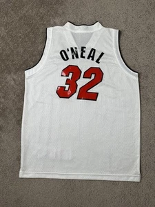 Vintage Mens Jersey 90s NBA Champion Miami Heat #32 Shaquille O'Neal NBA Size 52 - Imagen 1 de 9