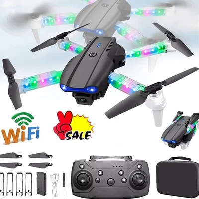 1800mAh LED-Drohne Faltbare Kameradrohne Doppelkamera 100m Steuerung 3D-Faltung - Bild 1 von 4