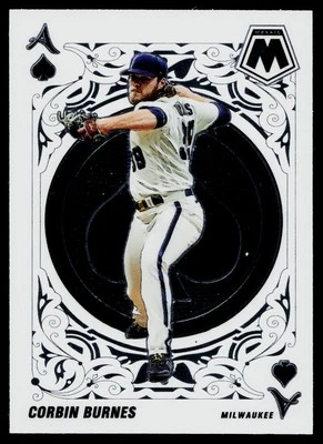 2022 Panini Mosaic #A-11 Corbin Burnes Aces Milwaukee Brewers - Image 1 of 2