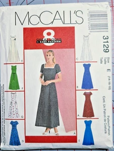 McCall's 3129 Kleid Muster US Größen 14-18 neu & ungeschnitten - Bild 1 von 3