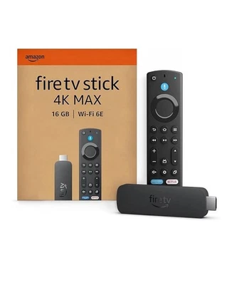 AMAZON Fire TV Stick 4K Max  Wi-Fi 6E, 16 GB NEU OVP  Neueste (2.Gen) - Bild 1 von 4