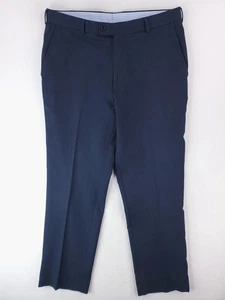 Peter Millar Pants Mens 36x32* Blue Wicking Performance Golf Slacks Trouser Flat - Picture 1 of 14