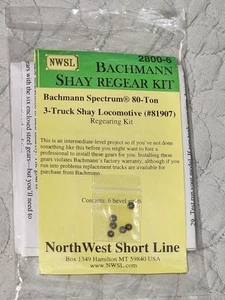 HO NWSL 2800-6 BACHMANN SPECTRUM 80-TON 3-TRUCK SHAY METAL GEAR UPGRADE KIT - Picture 1 of 3