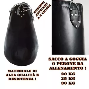 sacco boxe a goccia pera allenamento muay thai kick boxing mma cardio drop bag - Foto 1 di 1