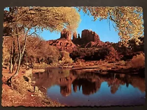 Postcard Courthouse Rock at Red Rock Oak Creek Canyon Arizona B74 - Foto 1 di 2