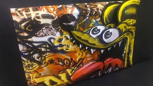 Plart / Rat Fink in 3-D original art by Angry Bob paper bender - Picture 1 of 3