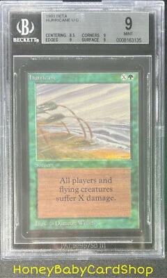 MTG Limited Edition Beta 1993 Hurricane BGS 9.0 MINT Old School 93/94 - Image 1 of 4