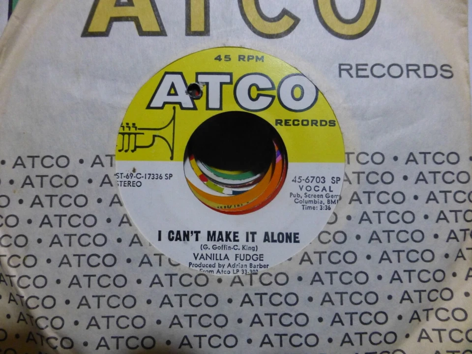 VANILLA FUDGE NEED LOVE & I CAN'T MAKE IT ALONE  NM      45 - Image 1 of 1