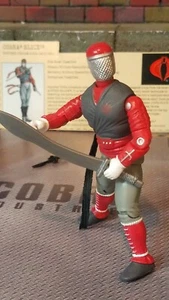 GI JOE ~ 2002 COBRA SLICE ~ NINJA DE ALTA CALIDAD ~ 100% COMPLETO Y TARJETA DE ARCHIVO - Imagen 1 de 4