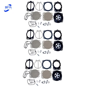 New 3 x Carburetor Rebuild Kit for Kawasaki Jet Ski 750 900 1100 STX XIR ZXI - Picture 1 of 7