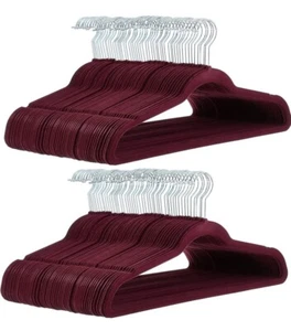 50-Pack, Premium, Non-Slip Hangers for Clothes - Velvet Clothes Hangers - Picture 1 of 6