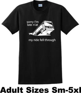 Pittsburgh Bus in Sinkhole, dahntahn n'at lustig T-Shirt - Bild 1 von 15