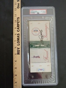 JIMMY ROLLINS FINAL INNINGS TICKET PHILLIES 9/27/03 SIGNED IN BLACK PSA CERT. - Picture 1 of 7