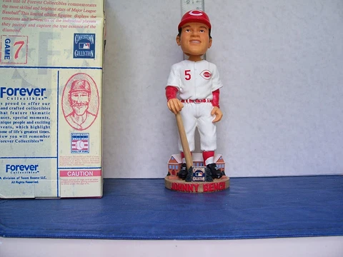 2004 JOHNNY BENCH COOPERSTOWN COLLECTION BOBBLEHEAD CINCINNATI REDS MINT IN BOX Cover