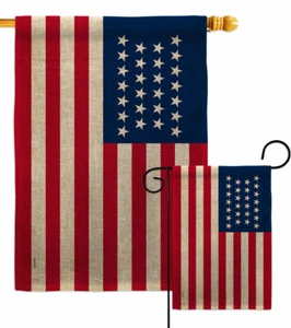 USA 18371845 Sackleinen Garten Flagge Americana Old Glory Yard Haus Banner - Bild 1 von 19