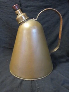 Rare Antique Revere Copper Tea Water Kettle Pot Wicker Handle U55S - Picture 1 of 6