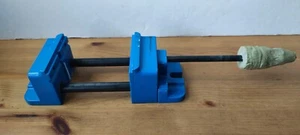 Bench Drill Press Machine Vice - 9.5cm Jaws - Cast Iron Blue - Made in Japan - Imagen 1 de 17