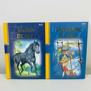 Black Beauty by Anna Sewell & Treasure Island by Robert Louis Stevenson (HC) - Picture 1 of 9