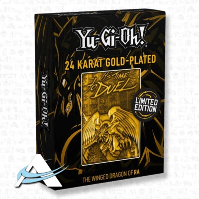 Drago Alato Di Ra • Carta di Metallo Placcata Oro 24k Limitata YUGIOH FANATTIK