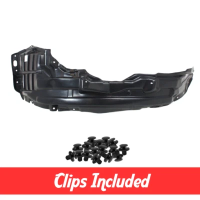 Front Left Driver Side Fender Liner w/ Clips For 2007-2013 Mitsubishi Outlander Foto 1 de 4