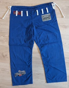 BJJ Globetrotters Travel Pants Trousers Size A0 Lightweighth Blue Jiu Jitsu - Picture 1 of 8