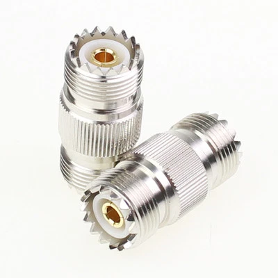 2 x UHF SO-239 Female to Female Coupler RF Adapter Connector for PL-259 Plug - Image 1 of 3