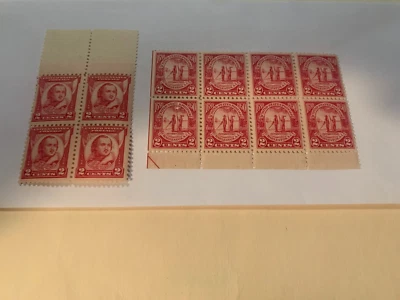 Scott # 683 / 690 US Blocks -  MOGNH 1928-1932 - Image 1 of 4