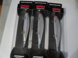 3- RAPALA SDR-11 SHADOW RAP STICKBAITS (SILVER) NIP - Picture 1 of 1