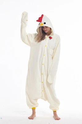 Pollo Adulto Animal Juegos con disfraces Pijama Halloween Disfraz Kigurumi Mono Ropa de dormir Foto 1 de 4