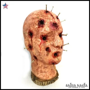 Voodoo Doll Black Magic Decor Voo Doo Ritual Head Pin Cursed Haunted Creepy Dead - Photo 1 sur 24