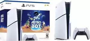 New SONY PlayStation 5 PS5 Slim Console ASTRO BOT Bundle - White - Picture 1 of 3