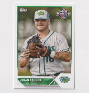 (10) Logan Tanner 2023 TOPPS PRO DEBUT ROOKIE LOT #PD-52 DAYTONA TORTUGAS RC - Picture 1 of 1