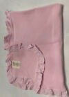 Babies R Us 2013 Thermal Lace Waffle Weave Pink Baby Blanket Girl 34X26 Eyelet