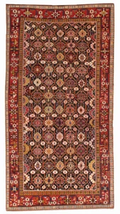 Handmade antique Caucasian Karabagh rug 5.6' x 10.6' (170cmx323cm) 1880s - 1B490 - Picture 1 of 6