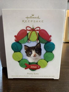 Hallmark Keepsake Pretty Kitty Photo Christmas Ornament New In Box - Picture 1 of 4