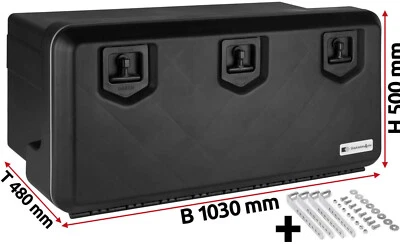 LKW Staukasten Staubox Werkzeugkasten 1030x500x480 mm Daken Welvet mit Halterung - Bild 1 von 4