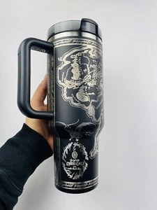 Stanley Quencher 40 oz Tumbler Middle Earth Map Engraved - Picture 1 of 9