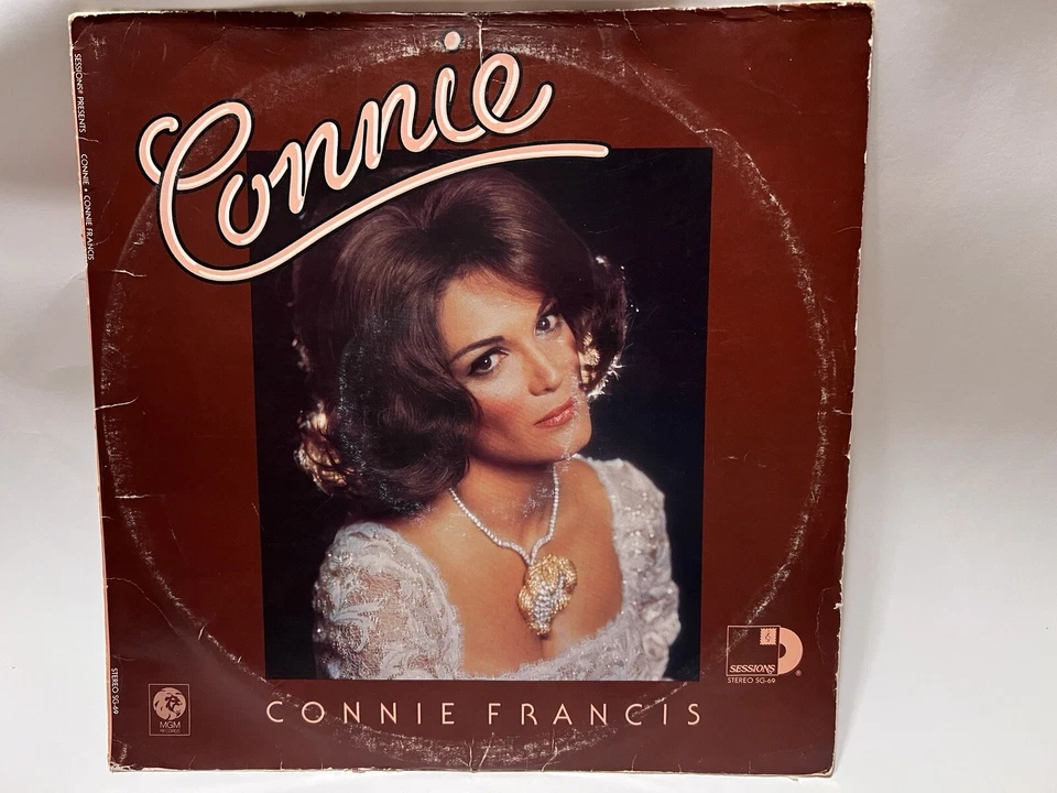 Connie Francis Self Titled Double LP Vinyl Record 1975 Sessions MGM SG 69 VG - Image 1 of 4