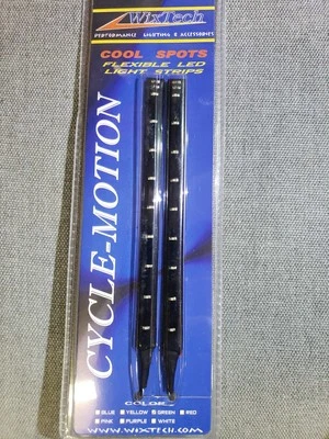 WixTech Cool Spots 6 Inch 12v Flexible LED Light Strips (Green) bare end wire. - Image 1 of 4